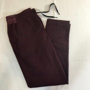*Rare* LULULEMON Satin-trimmed Pants, Maroon, 6